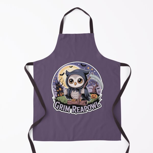 Item preview, Grim Reapowl – Cute Halloween Owl Sticker | Chibi Owl Grim Reaper Art designed and sold by Nuist25.