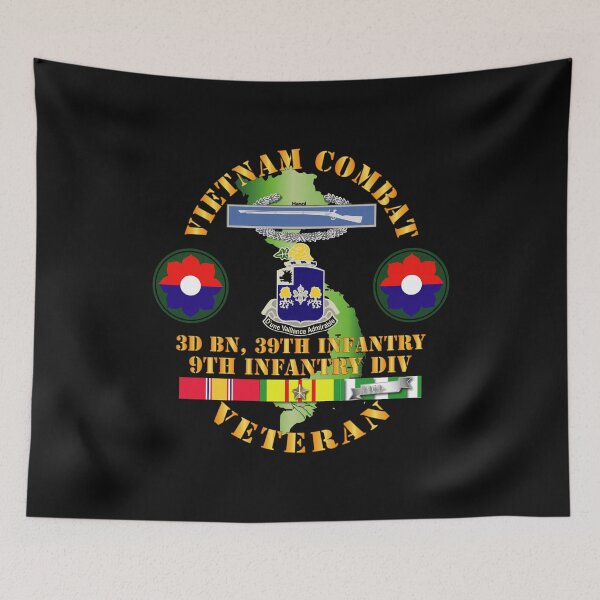 Item preview, Army - Vietnam Combat Infantry Veteran w 3rd Bn 39th Inf - 9th ID SSI designed and sold by Military Insignia Products.