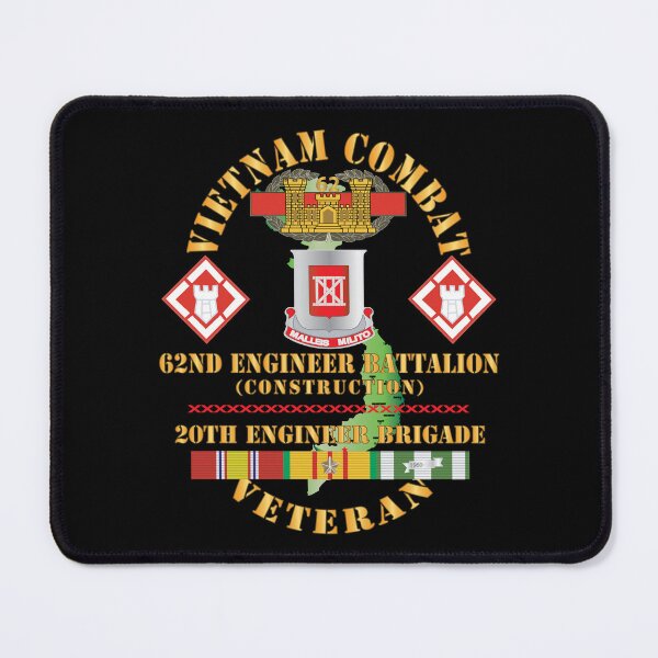 Item preview, Army - Vietnam Combat Veteran - 62nd Engineer Bn, 20th Engineer Brigade SSI w CBT ENG BADGE VN SVC X 300 designed and sold by Military Insignia Products.