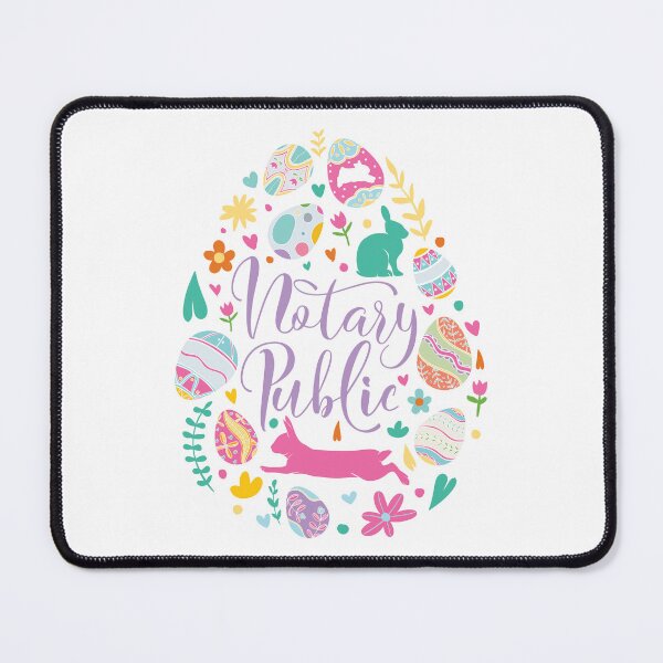 Item preview, Notary Public Easter Bunny and Colorful Eggs Spring Holiday Design designed and sold by NotaryLife.