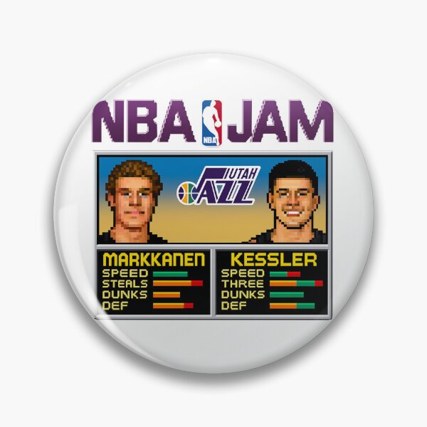 Item preview, Markkanen and Kesler NBA Jam Utah Jazz designed and sold by FromTheTerraces.
