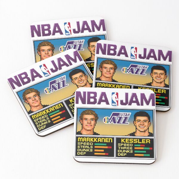 Item preview, Markkanen and Kesler NBA Jam Utah Jazz designed and sold by FromTheTerraces.