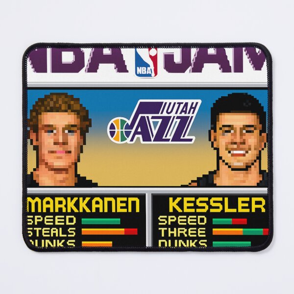 Item preview, Markkanen and Kesler NBA Jam Utah Jazz designed and sold by FromTheTerraces.