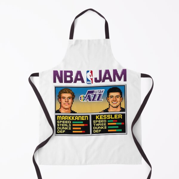 Item preview, Markkanen and Kesler NBA Jam Utah Jazz designed and sold by FromTheTerraces.