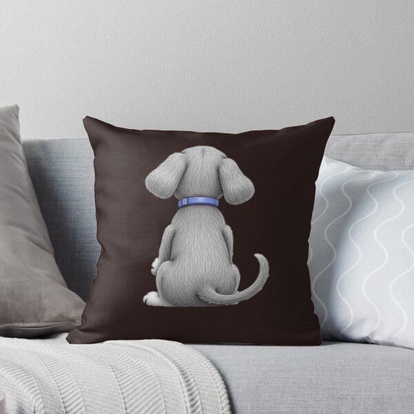 Item preview, Lonely Puppy from Behind – Cute Cartoon Dog Art designed and sold by Prapan.