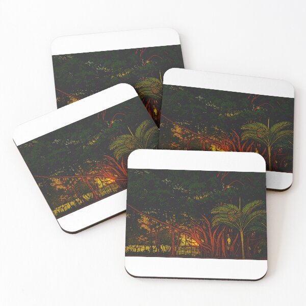 Item preview, Sunset in Banyan Forest | Tropical Roots and Light - Dreamy Jungle Glow designed and sold by GEEEN.