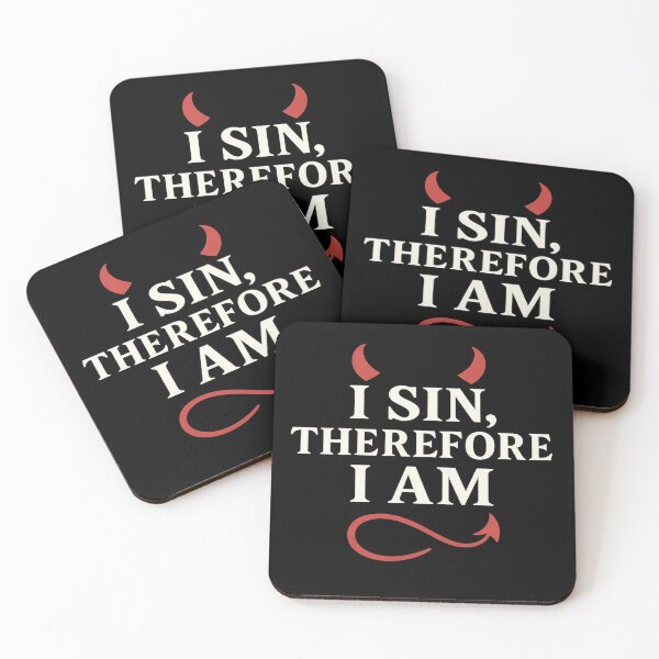 Item preview, I Sin, Therefore I Am – Text-Only Version designed and sold by Red-Devil-Inc.