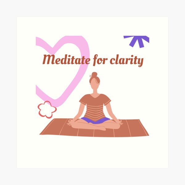 Item preview, Meditate for Clarity | Stoicism Philosophy, Daily Stoic Life designed and sold by LexaArtworks.