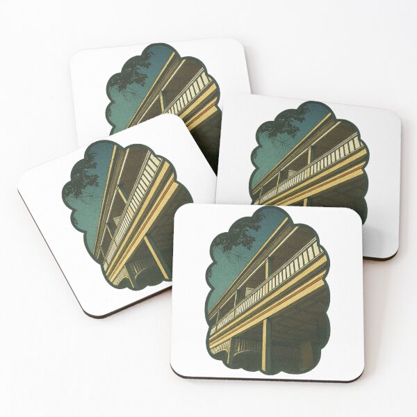 Item preview, Vintage Balcony Architecture | Retro Colonial Vibe - Minimal Urban Calm designed and sold by GEEEN.