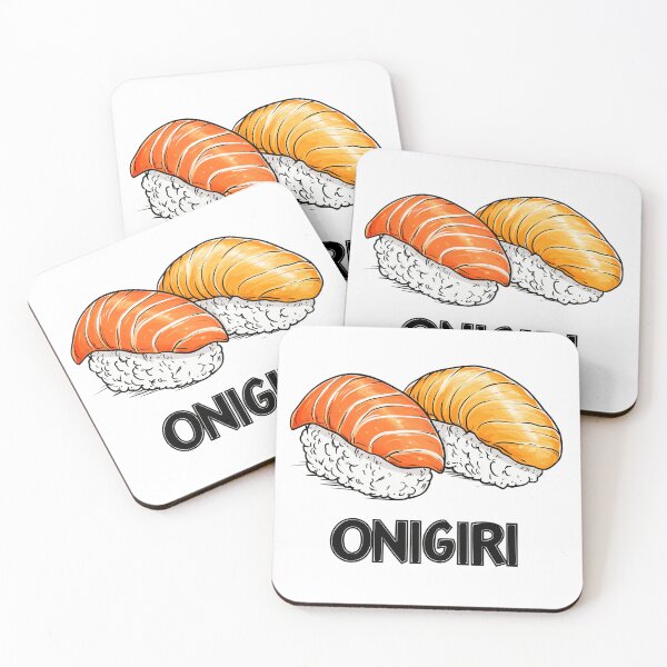 Item preview, ONIGIRI Sushi Joke T-Shirt – Tuna and Salmon Nigiri, Anime Style designed and sold by NagaoArt.