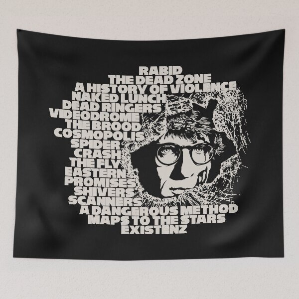 Item preview, David Cronenberg horror director tribute white designed and sold by LapinMagnetik.