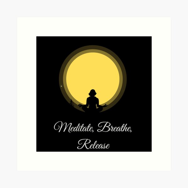 Item preview, Meditate, Breathe, Release | Stoicism Philosophy, Daily Stoic Life  designed and sold by LexaArtworks.
