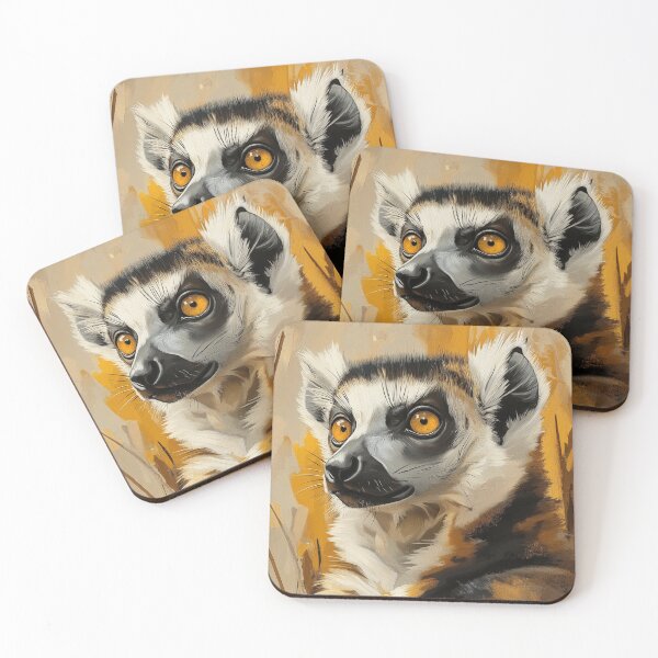 Item preview, Stunning Lemur Painting for Home & Office designed and sold by LazyOwlStore.