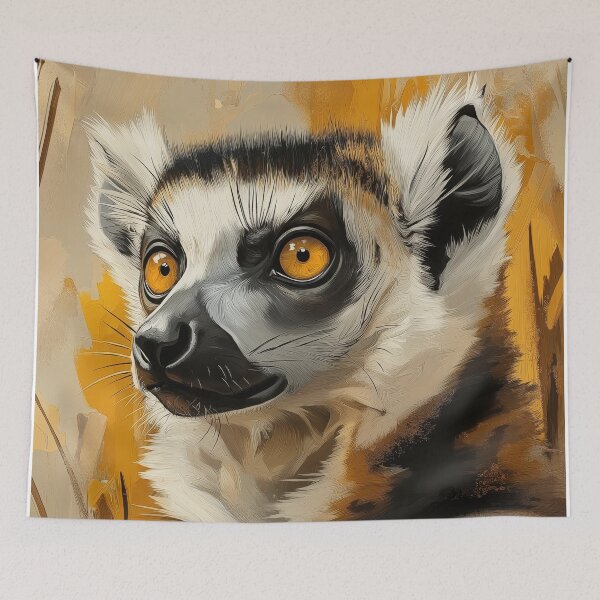 Item preview, Stunning Lemur Painting for Home & Office designed and sold by LazyOwlStore.