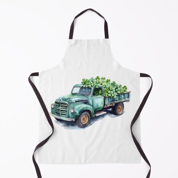 Item preview, Vintage Truck Full of Clovers – St. Patrick's Day Vibes designed and sold by Mariana Shymkovych.
