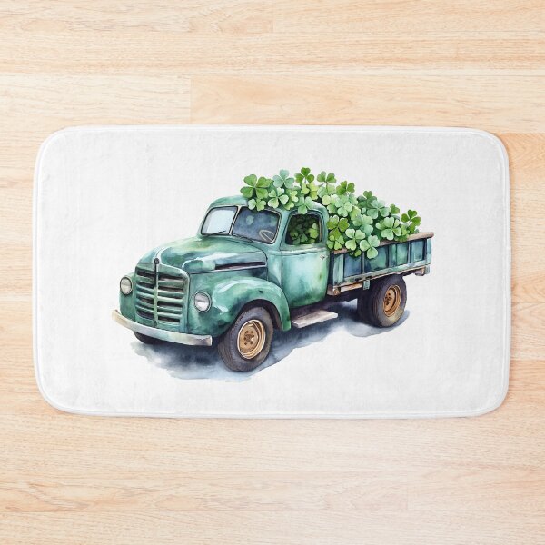 Item preview, Vintage Truck Full of Clovers – St. Patrick's Day Vibes designed and sold by Mariana Shymkovych.