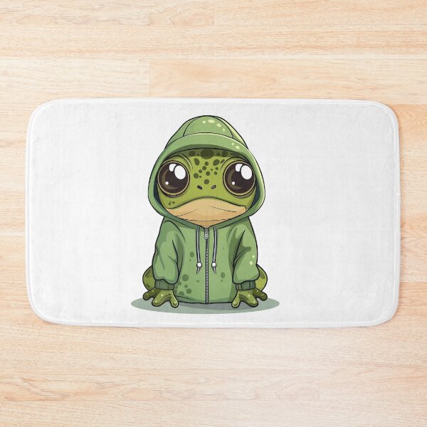 Item preview, Sad Kawaii Frog in Hoodie – Emotional Lo-fi Frog Design designed and sold by WojcikDesigners.