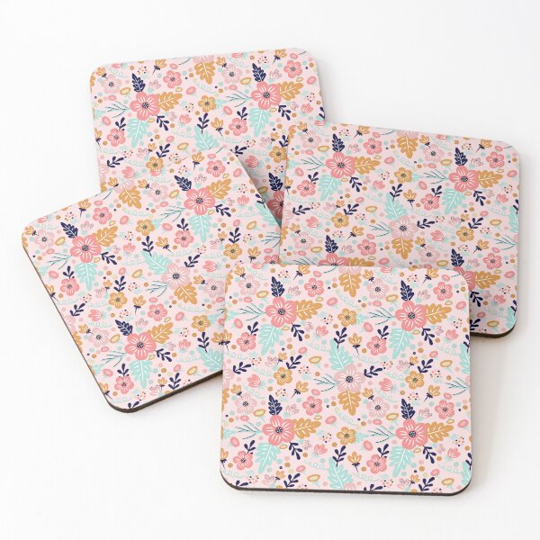 Item preview, Playful cute blooms - Pink designed and sold by Kaushlydraw.