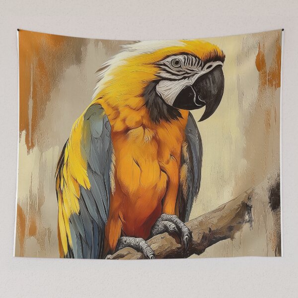 Item preview, Stunning Macaw Painting for Home & Office designed and sold by LazyOwlStore.