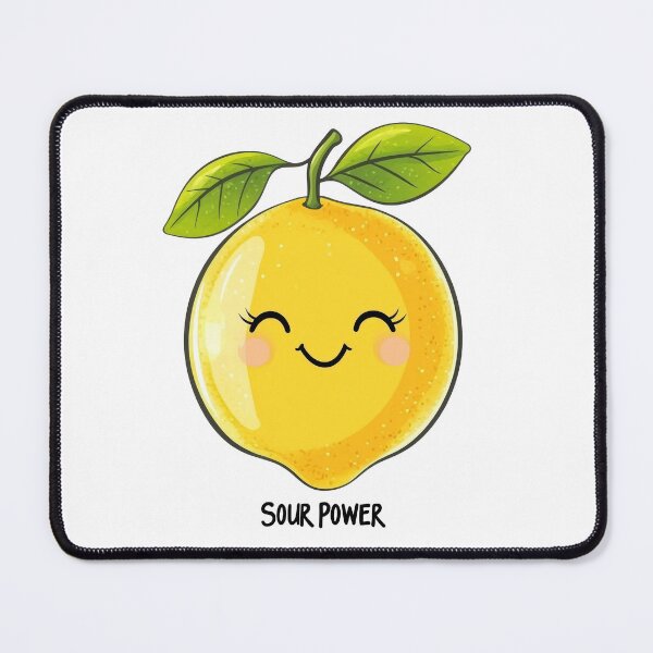 Item preview, Sour Power Happy Lemon Kawaii Cute Fruit Art designed and sold by AdamGierczyk.
