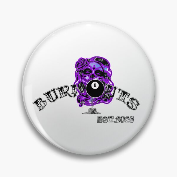 Item preview, Burnouts Purple Skull Babe – Goth Glow Edition designed and sold by xxxburnoutxxx.