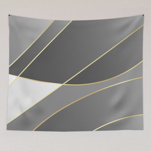 Item preview, abstract gold wave line design tshirt designed and sold by anandsiva2703.