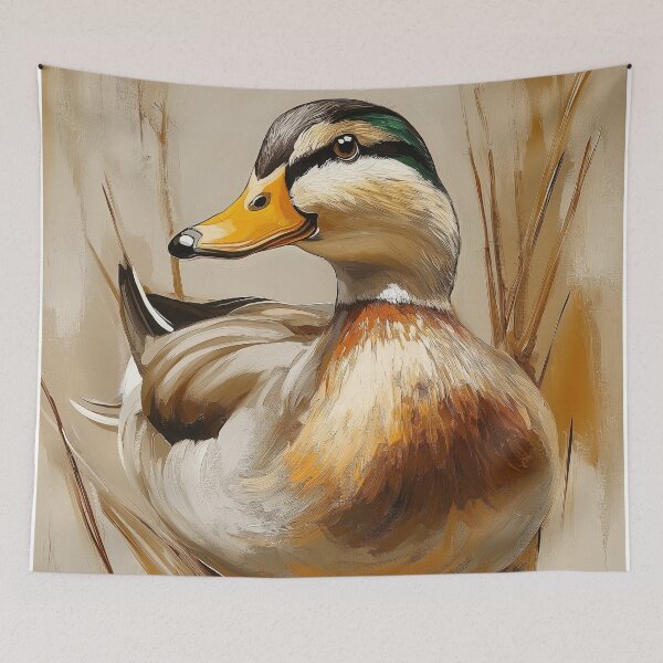 Item preview, Stunning Mallard duck Painting for Home & Office designed and sold by LazyOwlStore.