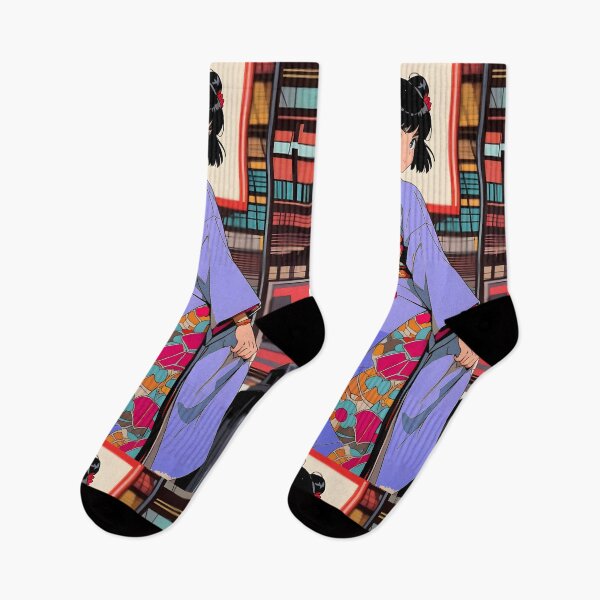 Item preview, Urban Kimono Girl designed and sold by ShuudenPrints.