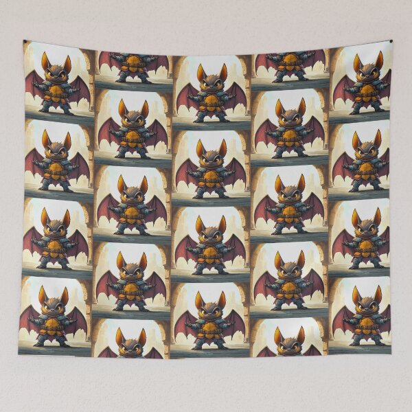 Item preview,  Title: Battle-Ready Bat Knight designed and sold by MYTHIC PEEL STICKERS.
