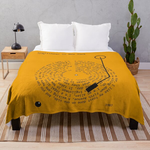 Item preview, Englishman In New York, Sting - Lyrics Poster designed and sold by MancBusyBee.