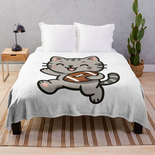 Item preview, Cute Kawaii Cat Playing Football designed and sold by HobsS.