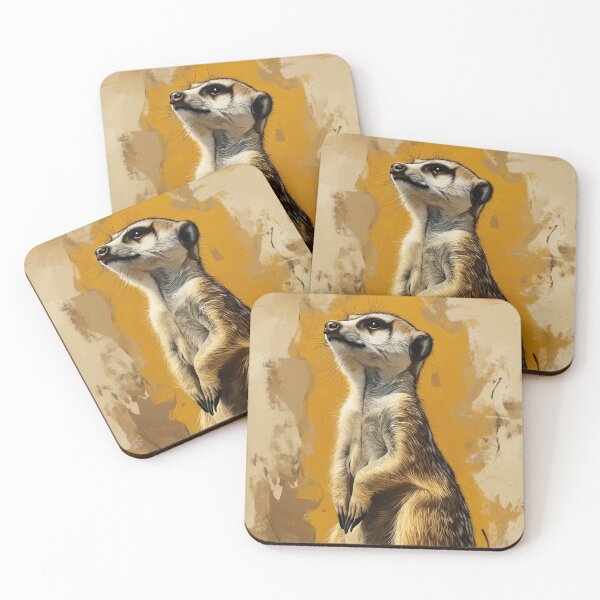 Item preview, Stunning Meerkat Painting for Home & Office designed and sold by LazyOwlStore.