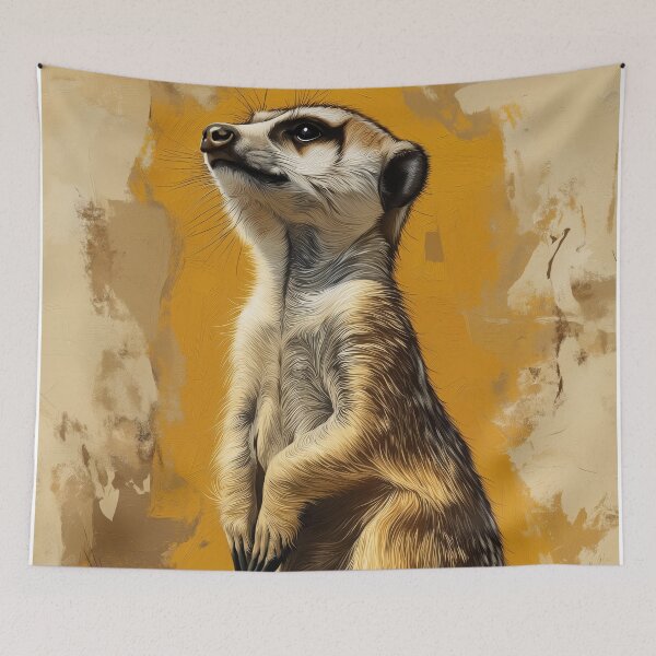 Aperçu de l'œuvre Superbe peinture de suricate pour la maison et le bureau créée et vendue par LazyOwlStore.