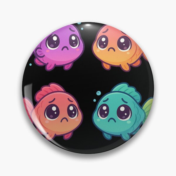 Item preview, Cute Parrot Fish with Cat Eyes designed and sold by DamioPolArt.