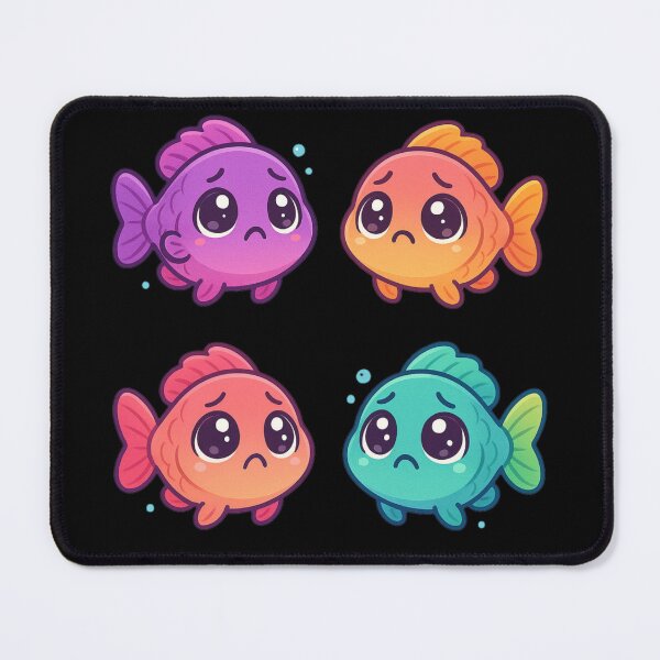 Item preview, Cute Parrot Fish with Cat Eyes designed and sold by DamioPolArt.