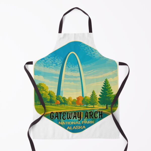 Item preview, Gateway Arch National Park Retro Sticker designed and sold by Ismeal Von.