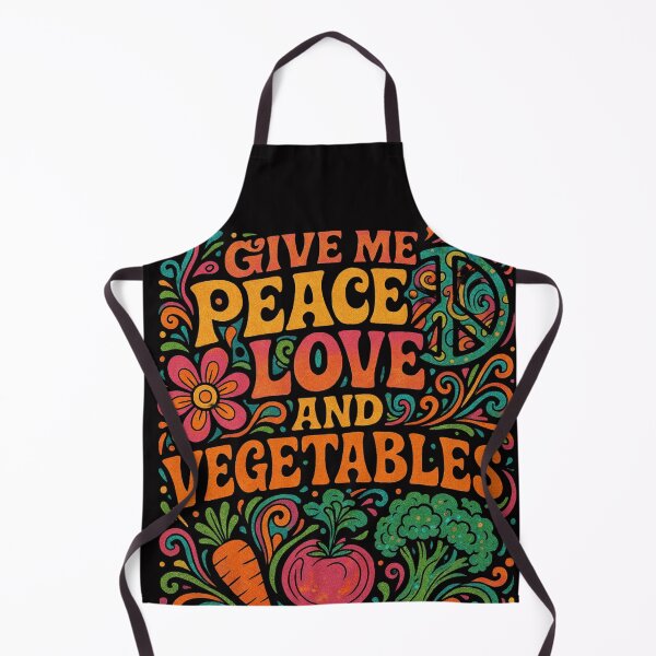 Item preview, Give Me Peace, Love And Vegetables designed and sold by Andykinoz.