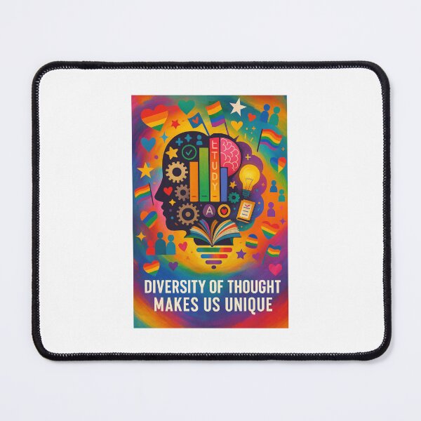 Item preview, "Diversity of Thought" – Brain, Books & Bold Ideas designed and sold by MotiWear: Think It. Wear It. Live It..