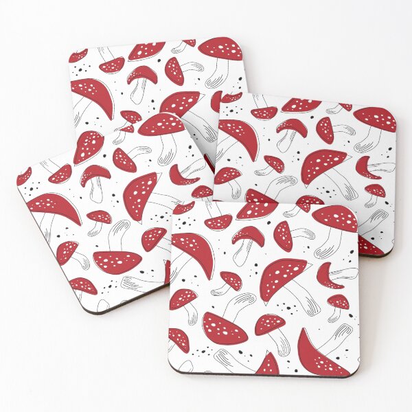 Item preview, red mushroom pattern classic tshirt designed and sold by anandsiva2703.