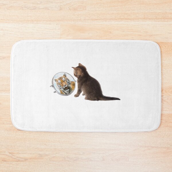 Item preview, kitten cat tiger mirror logo designed and sold by VWscout2.