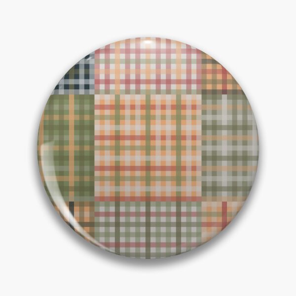 Item preview, Gingham Patchwork Eclectic Autumn Pattern designed and sold by kierkegaard.