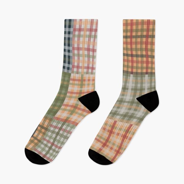 Item preview, Gingham Patchwork Eclectic Autumn Pattern designed and sold by kierkegaard.