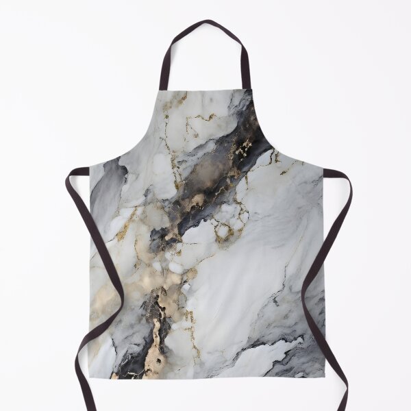 Item preview, Gold, Black and White Marble designed and sold by Creaciontrompiz.
