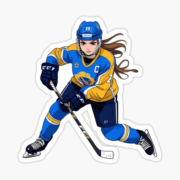 Item preview, Anime style Female Ice Hockey Player designed and sold by Koko Doko.