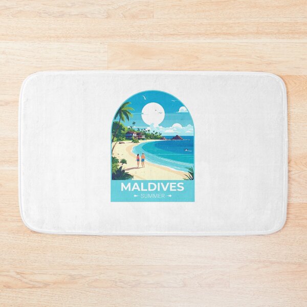Item preview, Maldives Landscape Sticker  designed and sold by TulipaGraphics.
