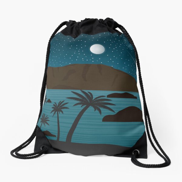 Item preview, Tropical Palm Trees At Night - Background designed and sold by DJAMALK.