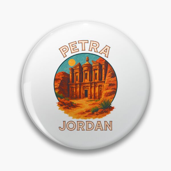 Item preview, Petra Jordan Travel Art – Ancient Rose City Illustration designed and sold by inkNext.