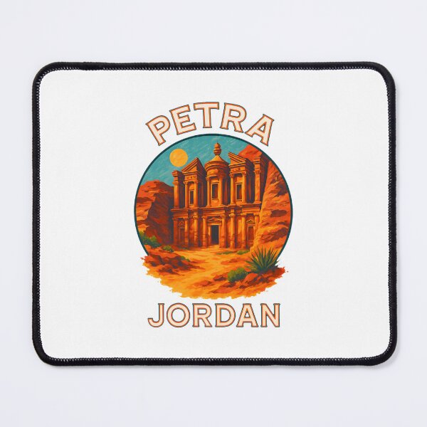 Item preview, Petra Jordan Travel Art – Ancient Rose City Illustration designed and sold by inkNext.