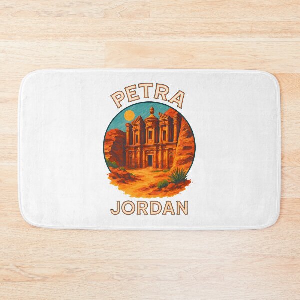 Item preview, Petra Jordan Travel Art – Ancient Rose City Illustration designed and sold by inkNext.