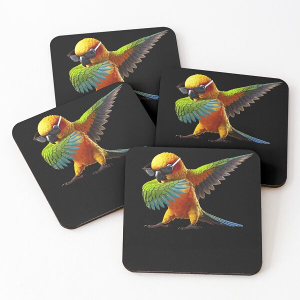 Aperçu de l'œuvre Dabbing Jenday Conure Parrot Lover Birding créée et vendue par Kimberley King Art King Art.